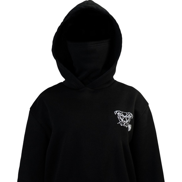 Unisex Hoodie with Face Cover M & L